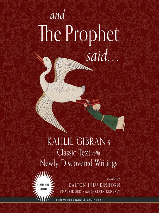 Title details for And the Prophet Said by Kahlil Gibran - Wait list
